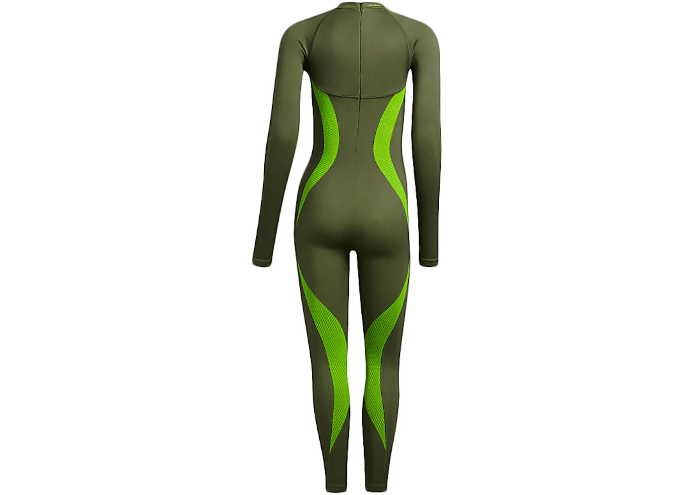 adidas Ivy Park Halls of Ivy Circular Knit Catsuit Semi Solar Slime/Wild PIne - 2
