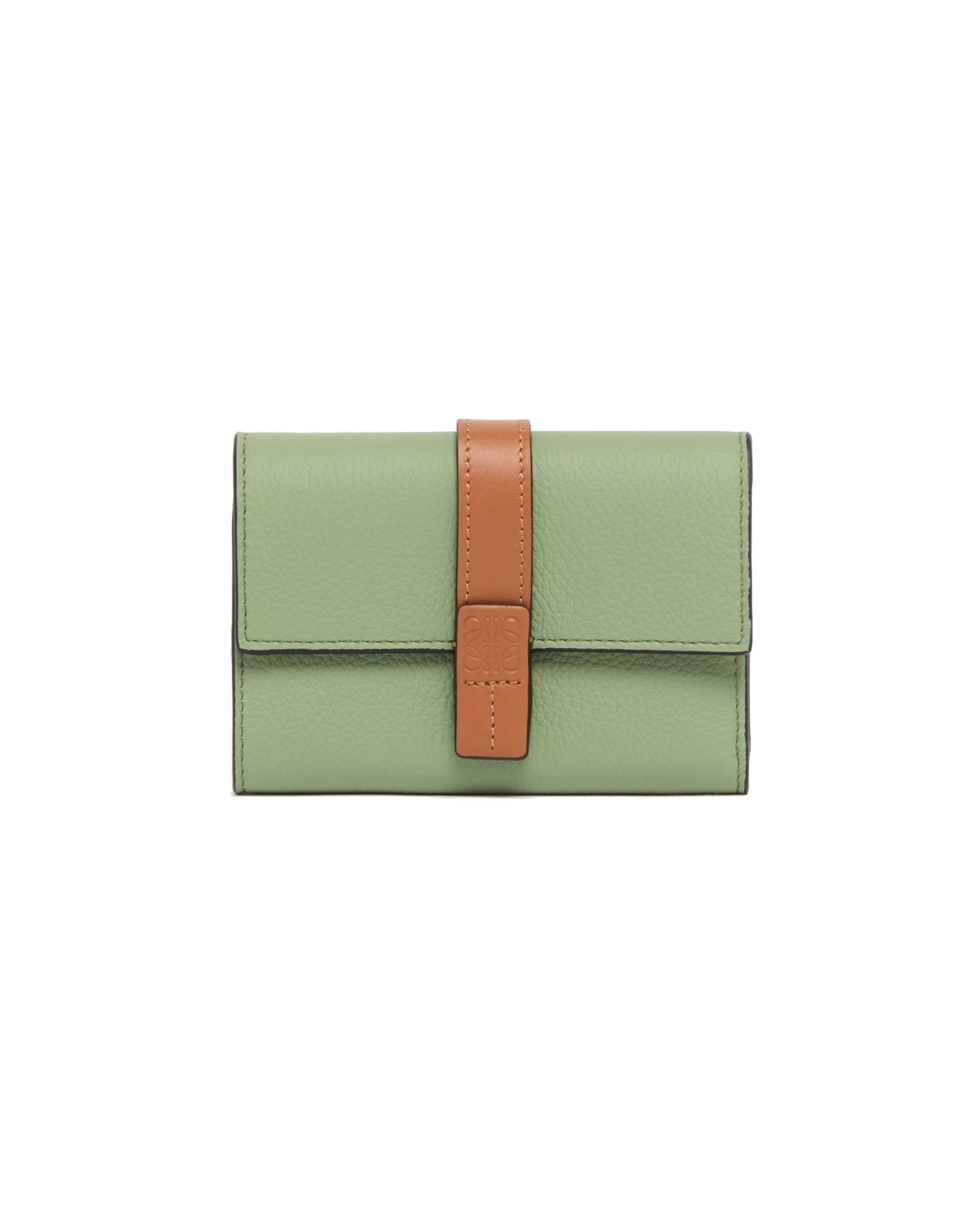 Green Leather Vertical Wallet - 2