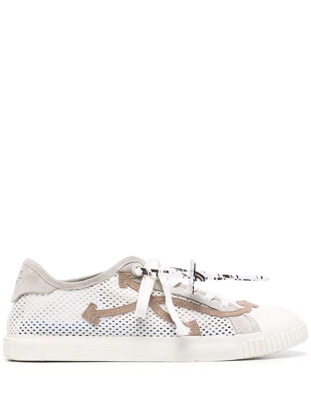 mesh panelled low-top sneakers - 1