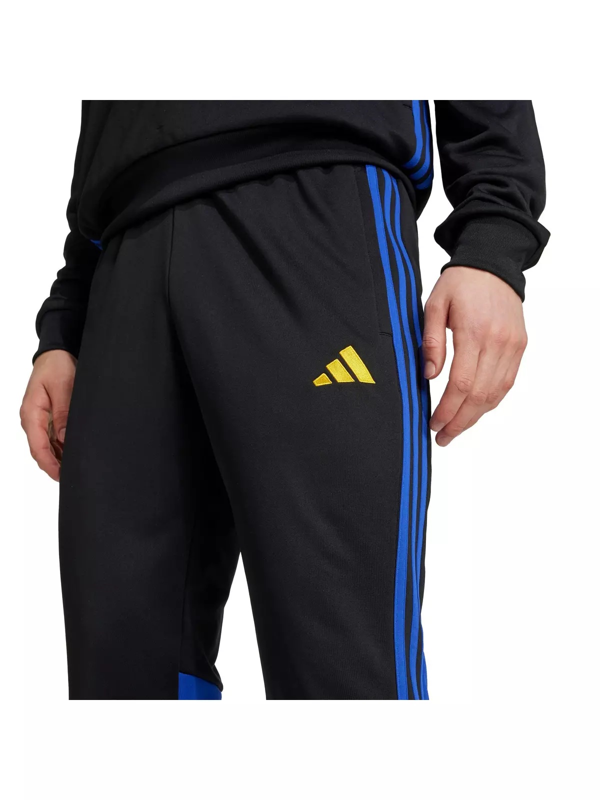 Men's Tiro 25 Essentials Sweat Tracksuit Bottoms -Black - 3