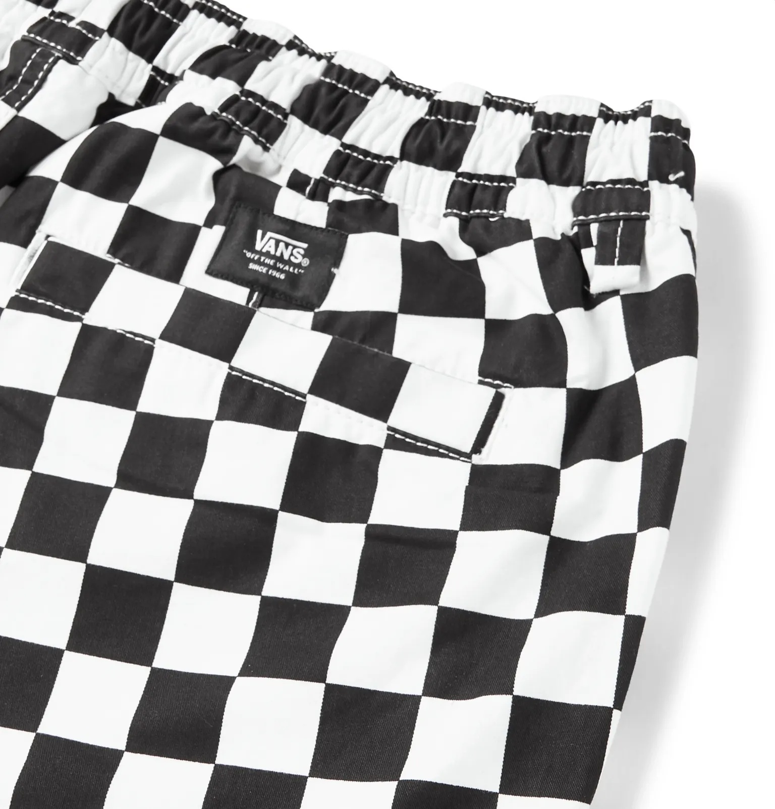 Range Checkerboard Cotton-Twill Drawstring Shorts - 5