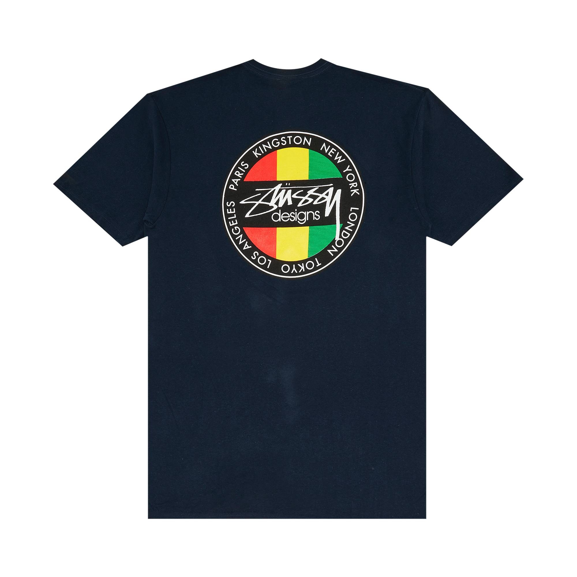 Stussy Kingston Dot Tee 'Navy' - 2