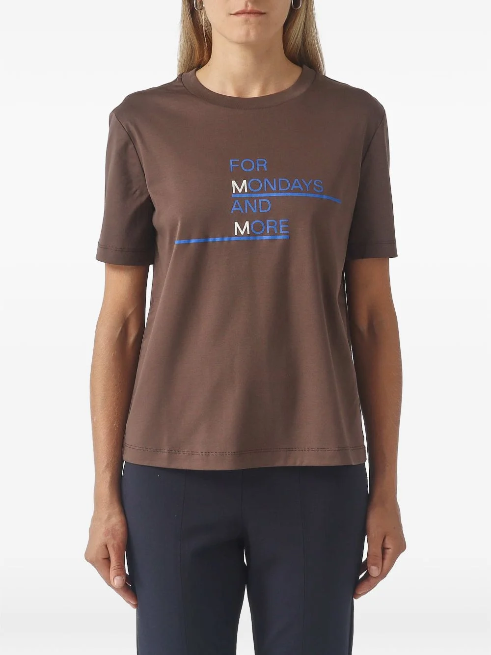 Rollio slogan-print T-shirt - 1