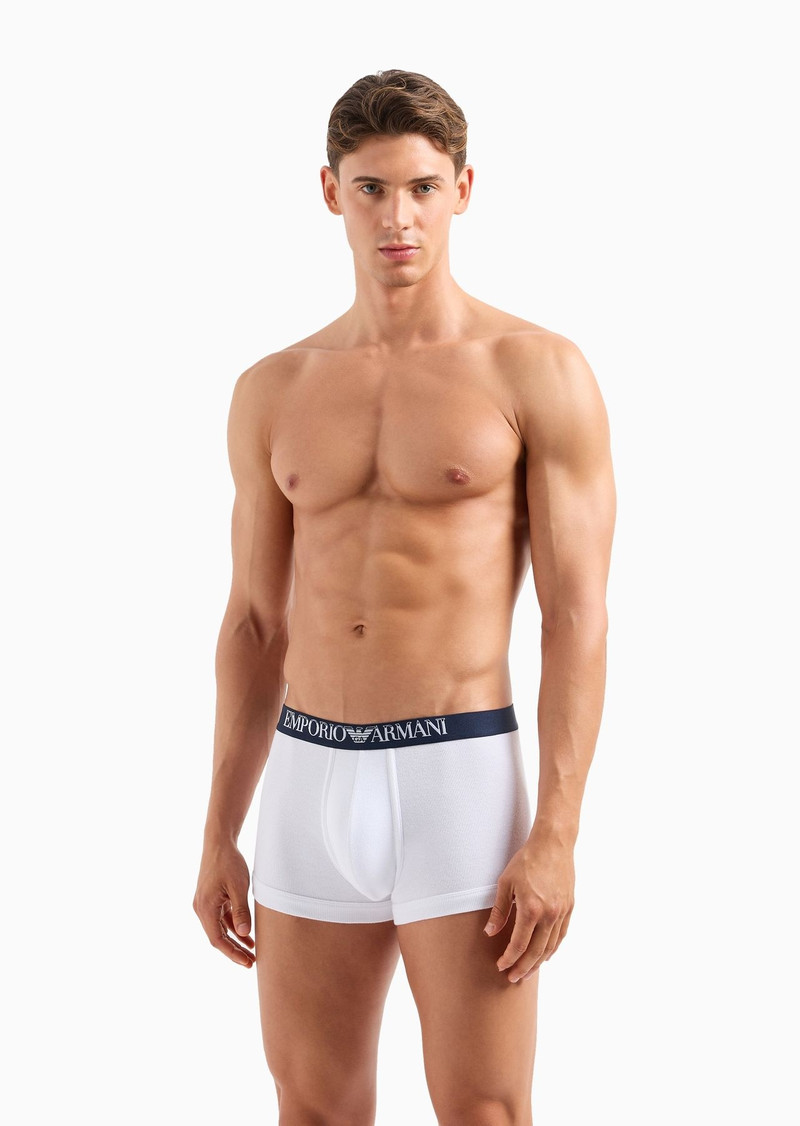 Two-pack of ribbed cotton boxer briefs with logo band 2