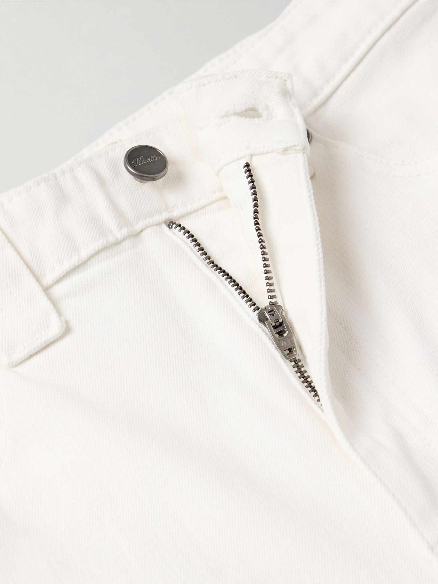 Dane high-rise wide-leg jeans White - 5