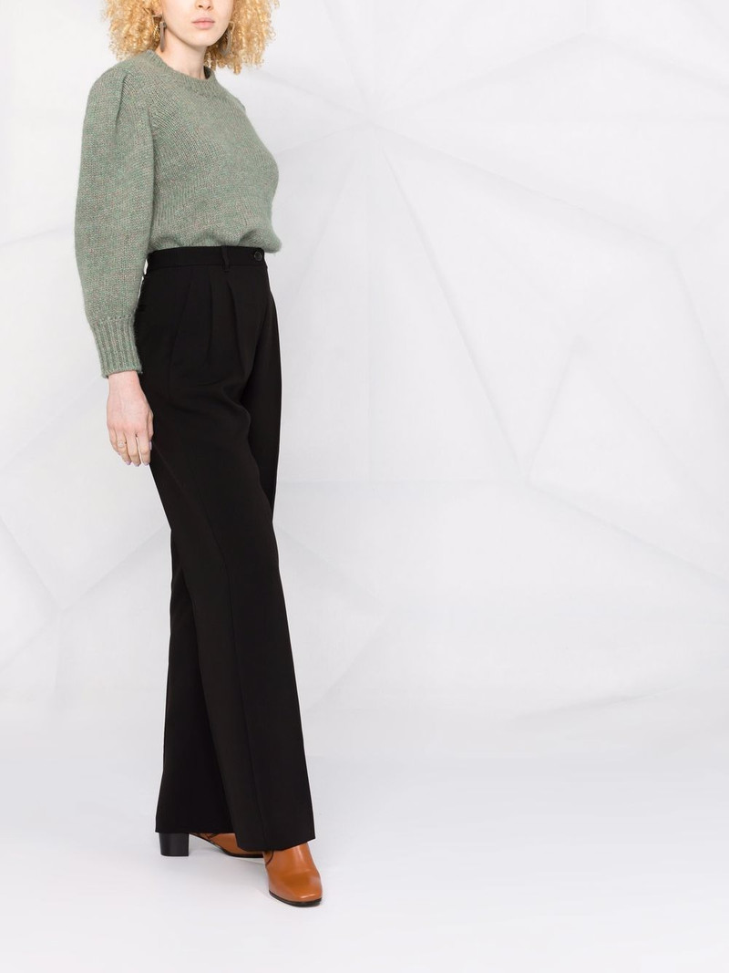 pleat-detail four-pocket tailored trousers 4