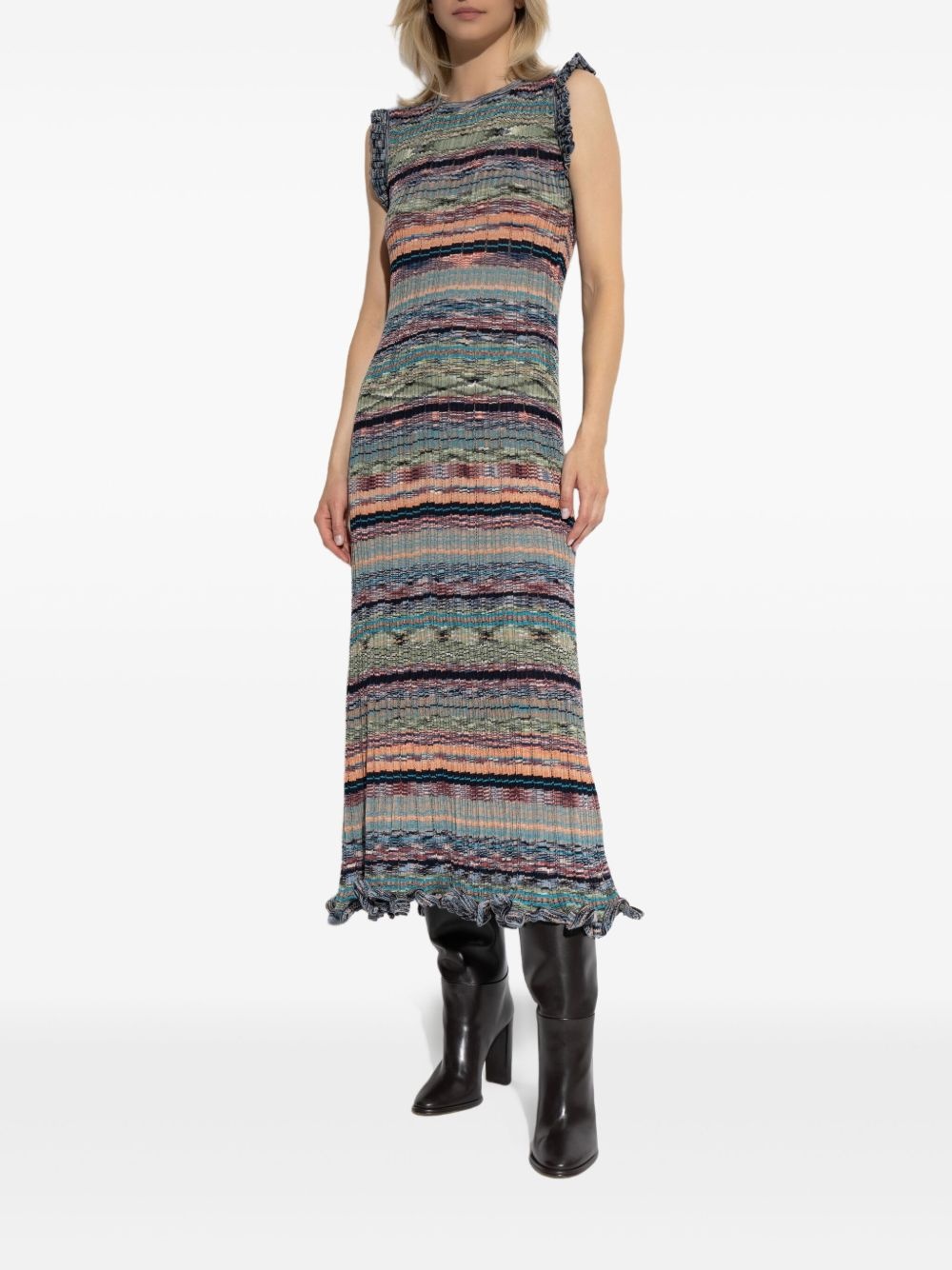 striped knitted dress - 3