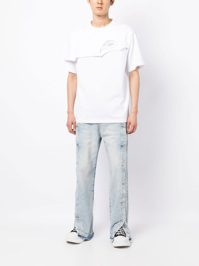 FENG CHEN WANG double-collar detail T-shirt outlook