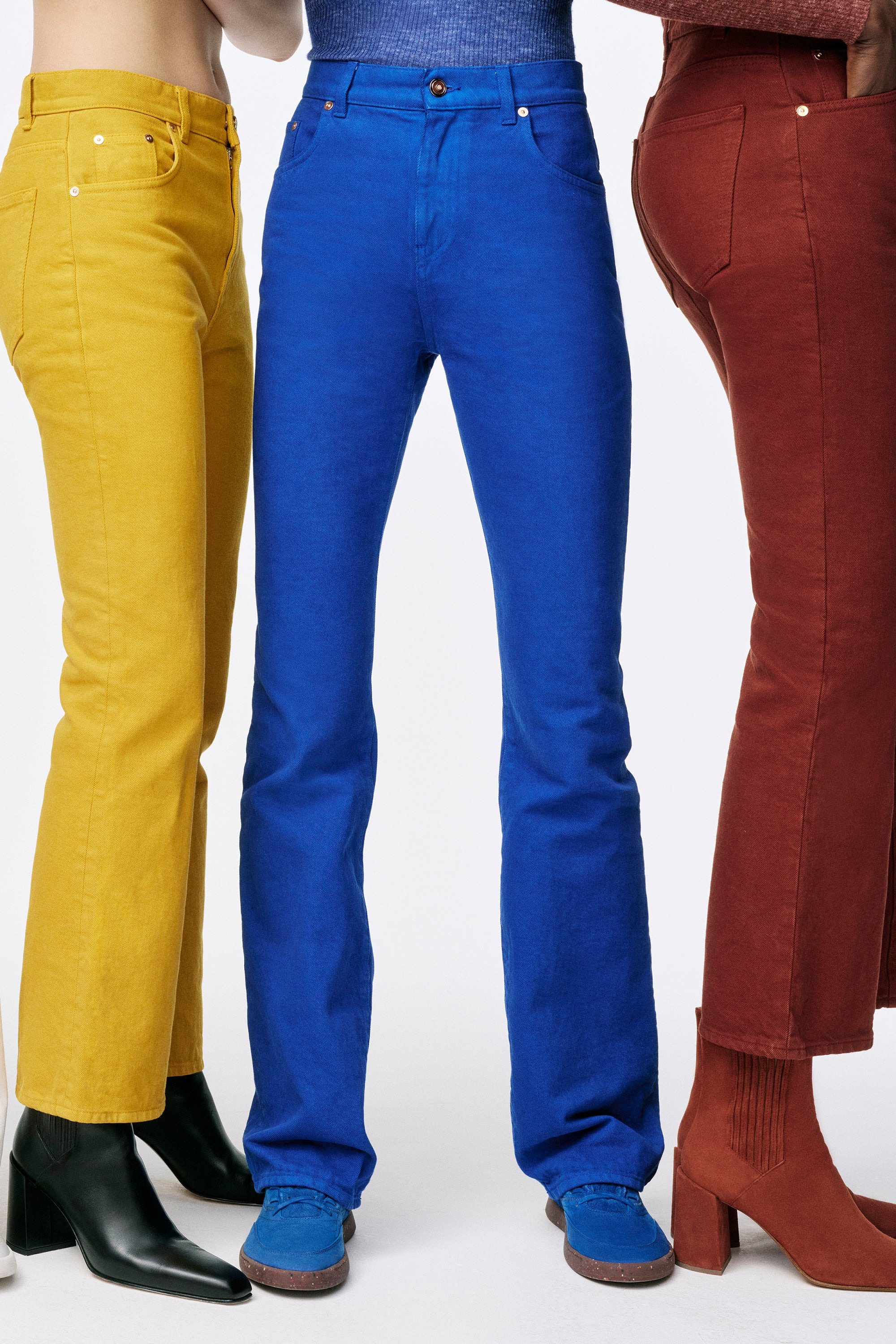 Rey Straight-leg Jean in Cobalt Recycled Cotton Denim - 2