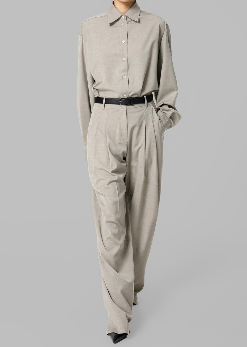 Gelso Shirt - Light Taupe Melange 5