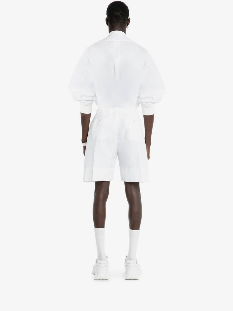 Zip Detail Shirt  in White 4