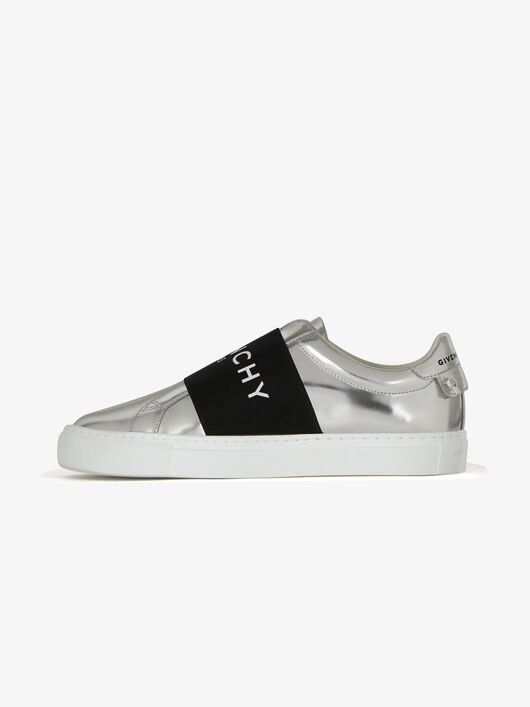 SNEAKERS IN MIRROR EFFECT LEATHER WITH GIVENCHY WEBBING - 4