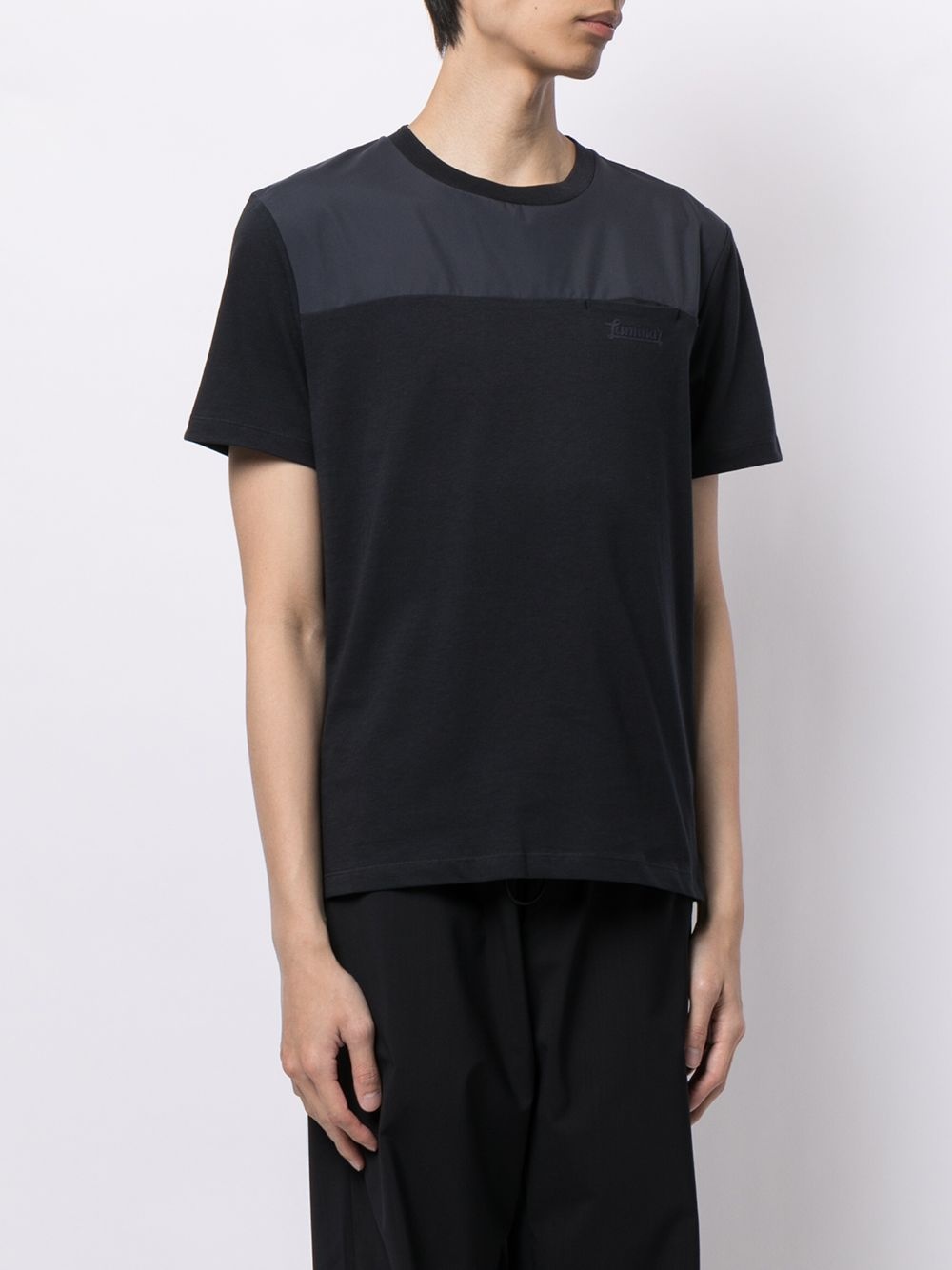 Laminar panelled T-shirt - 3