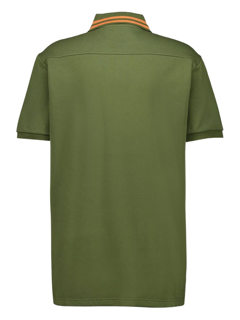 GUCCI striped-collar polo shirt outlook