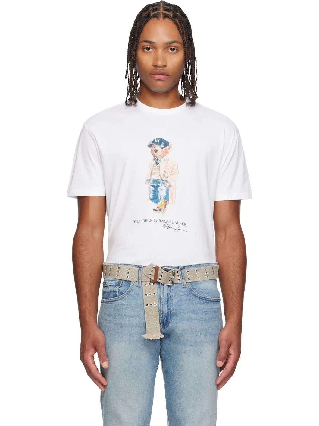 White Polo Bear Classic Fit T-shirt - 1
