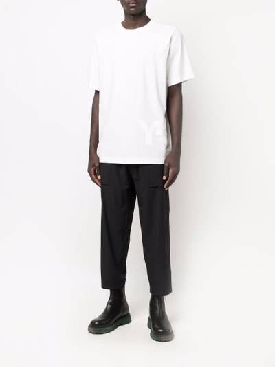 Y-3 tonal logo-print T-shirt outlook