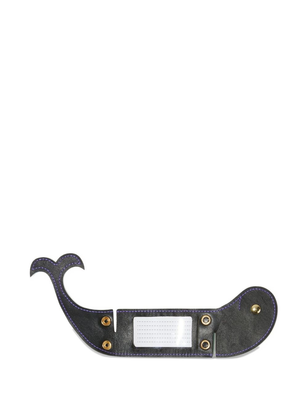 Iride-print whale-shaped luggage tag - 3