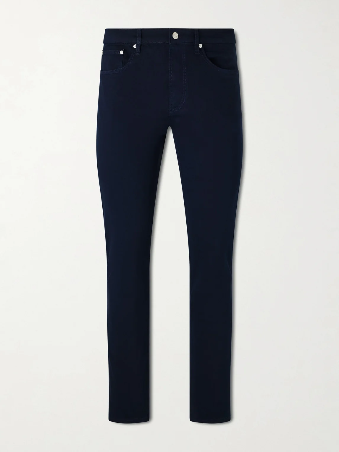 Straight-Leg Twill Trousers - 1