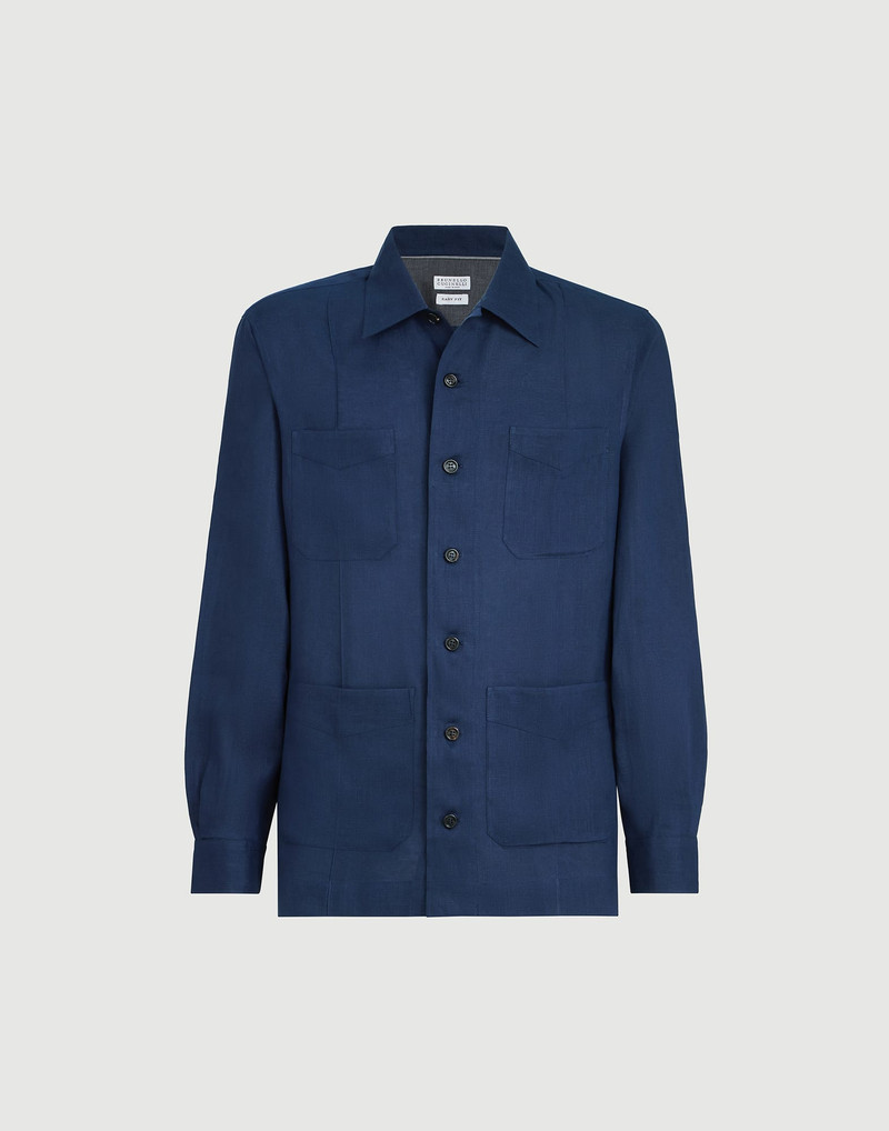 Linen easy fit guayabera 1