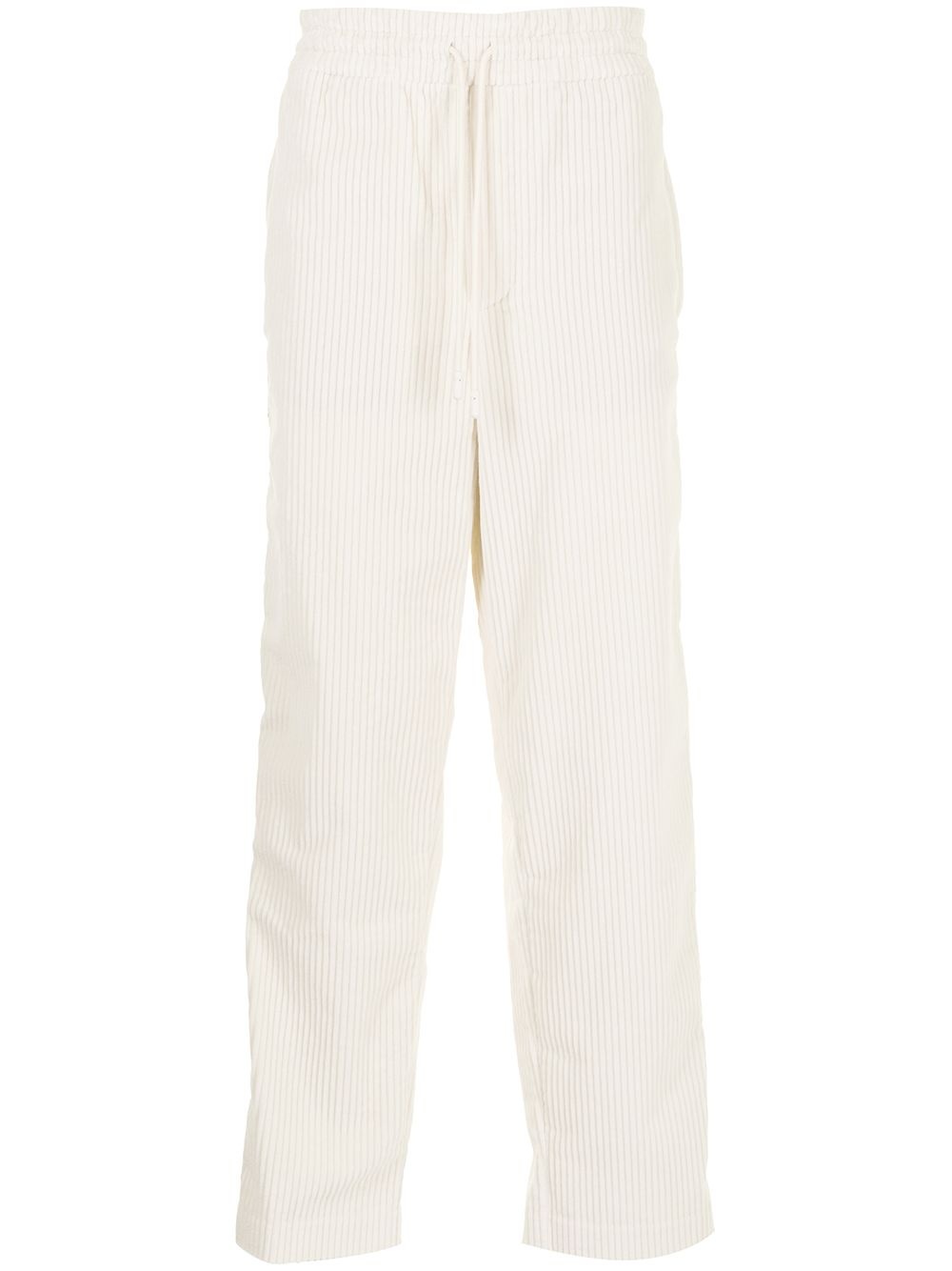 side-stripe corduroy trousers - 1