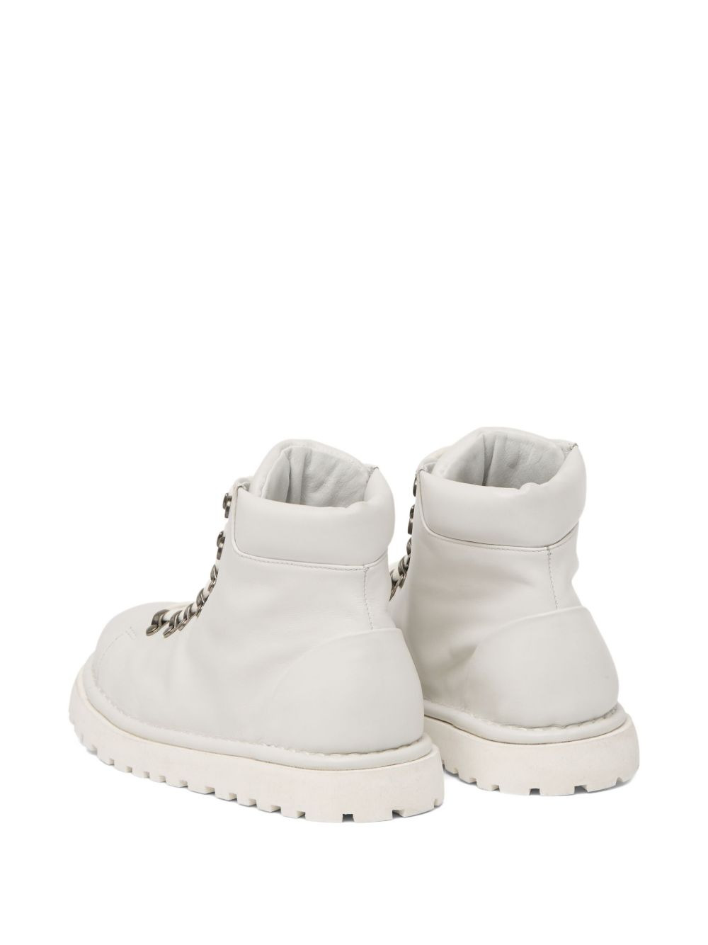 lace-up leather combat boots - 3