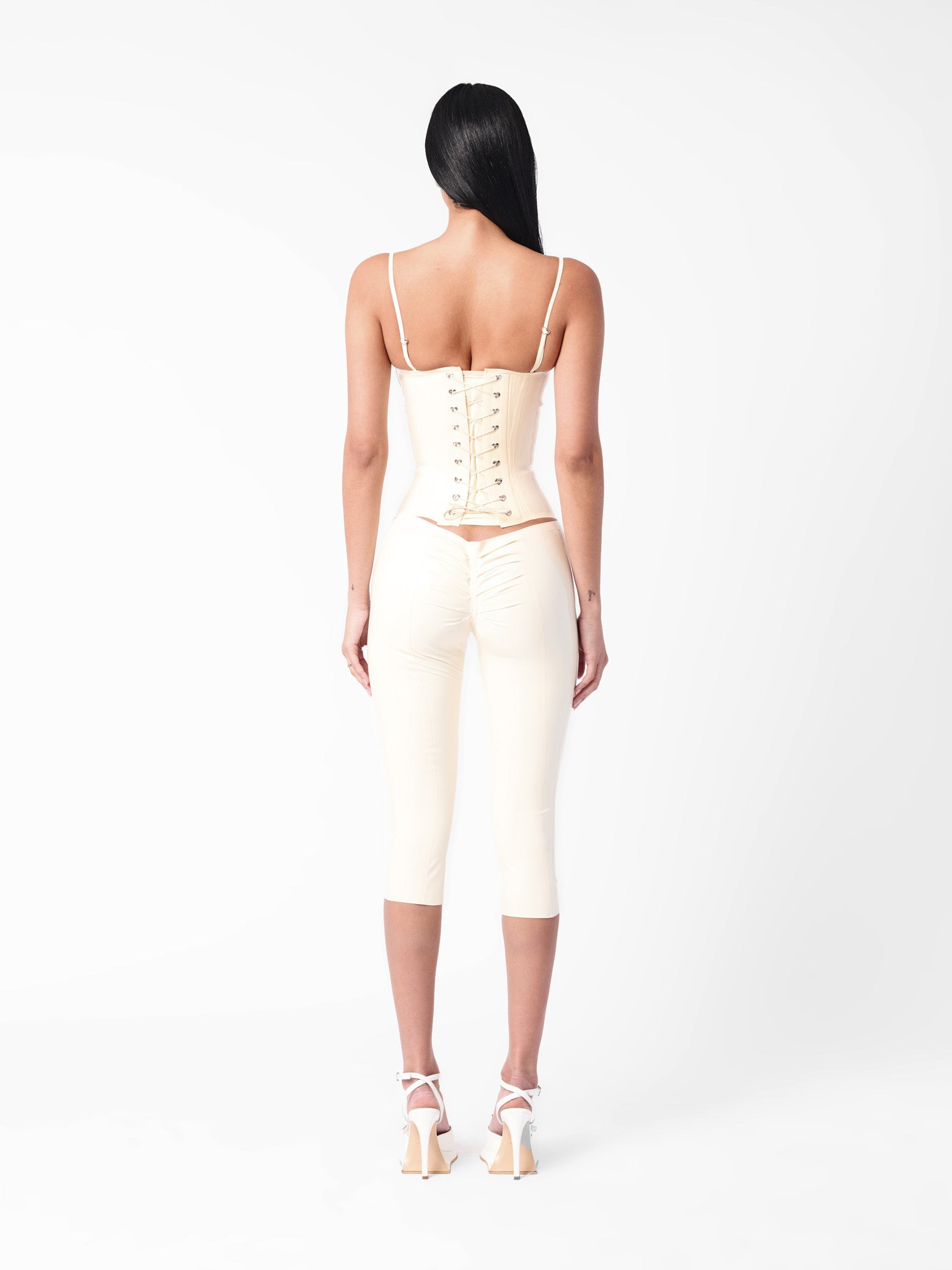 CASSIDY LATEX CAPRIS WHITE - 3