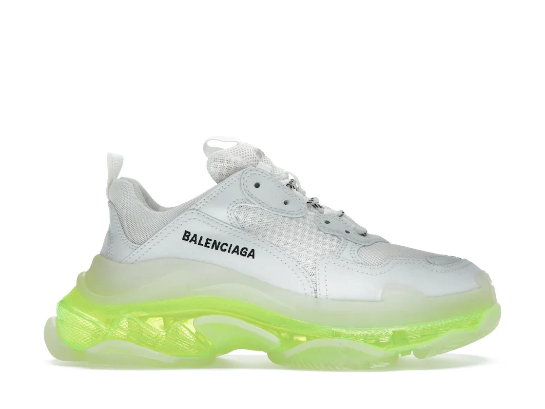 Balenciaga Triple S Clear Sole White Fluo Yellow (Women's) - 1