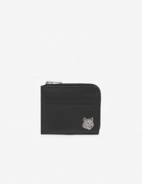 Maison Kitsuné FOX HEAD ZIPPED CARDHOLDER | REVERSIBLE