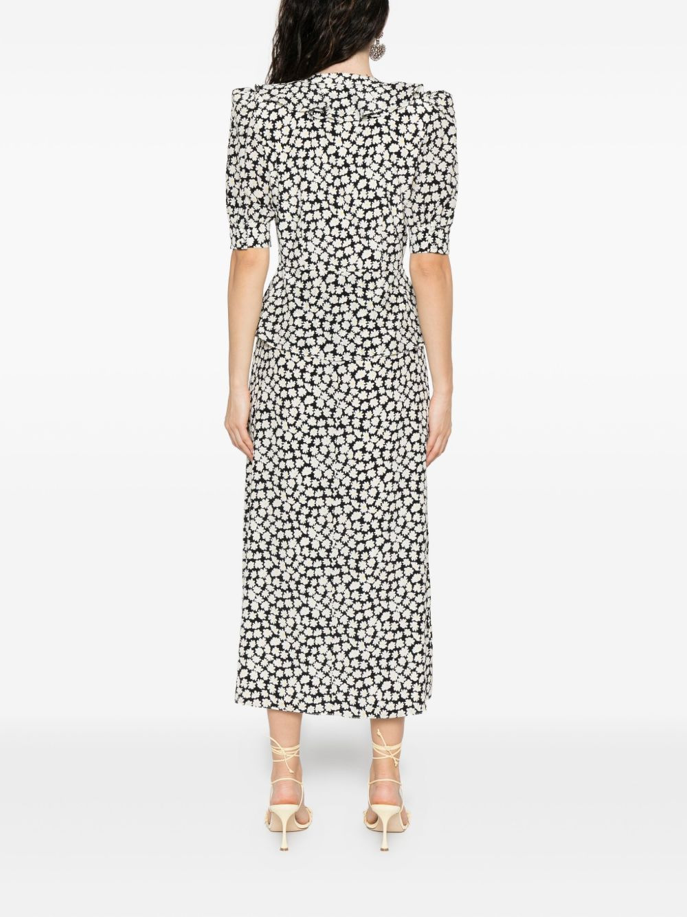 floral-print midi dress - 4