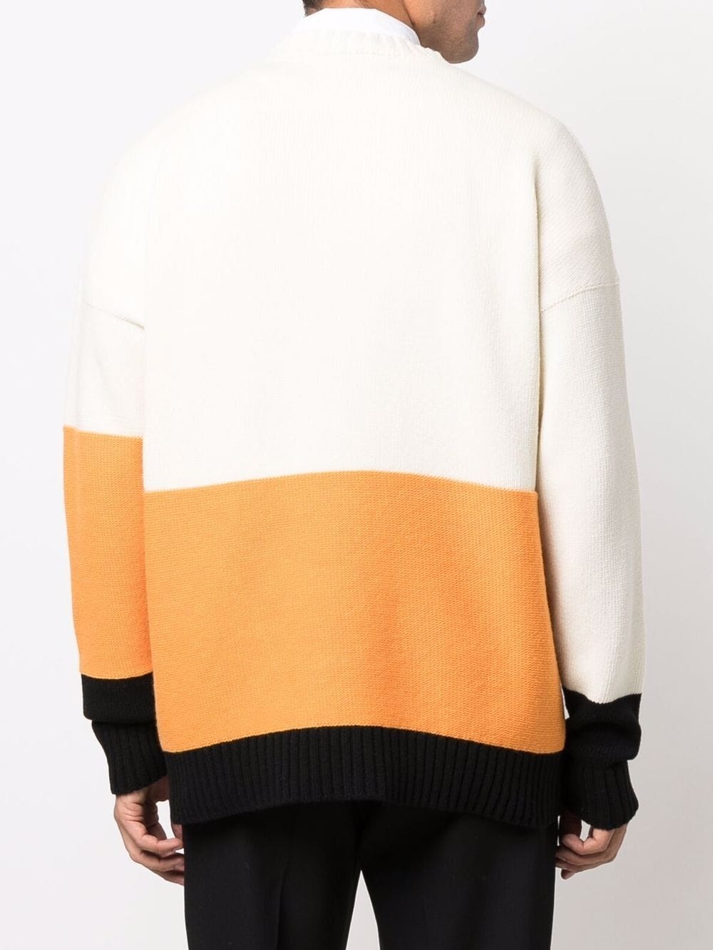 colour-block knitted jumper - 4