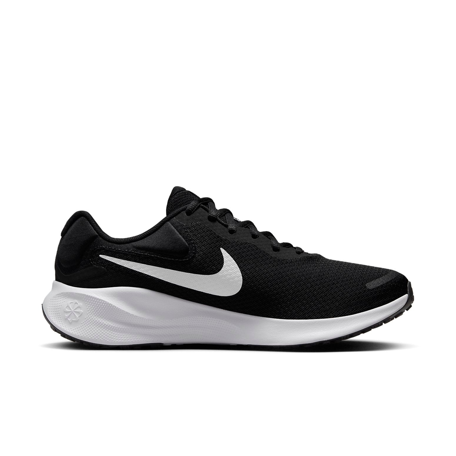 (WMNS) Nike Revolution 7 Wide 'Black White' FZ6829-001 - 2