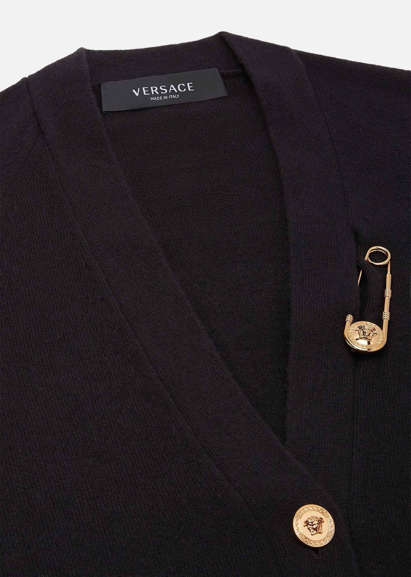 Safety Pin Cashmere Cardigan - 2