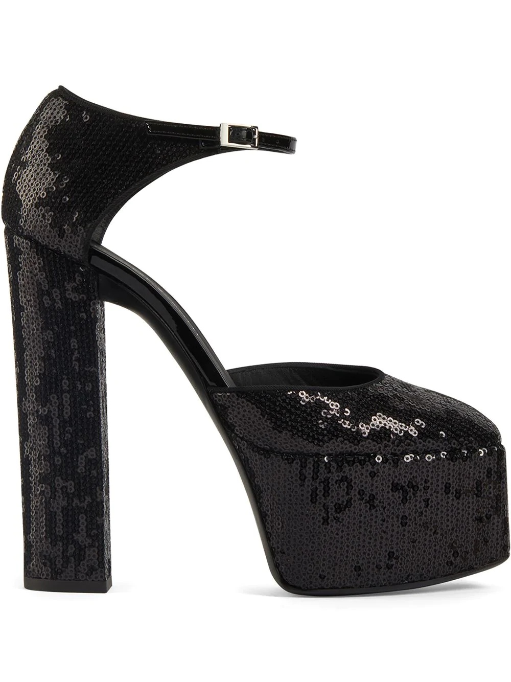 crystal-embellished platform sandals - 1