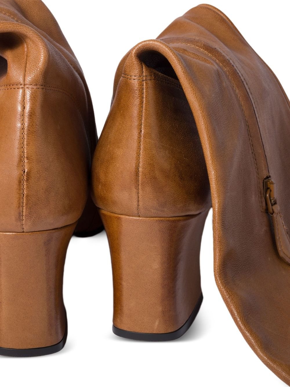 65mm buckle-fastening leather boots - 4