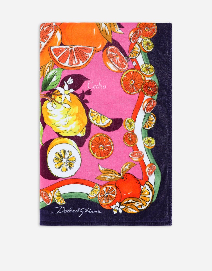 Citrus-print terrycloth beach towel - 3