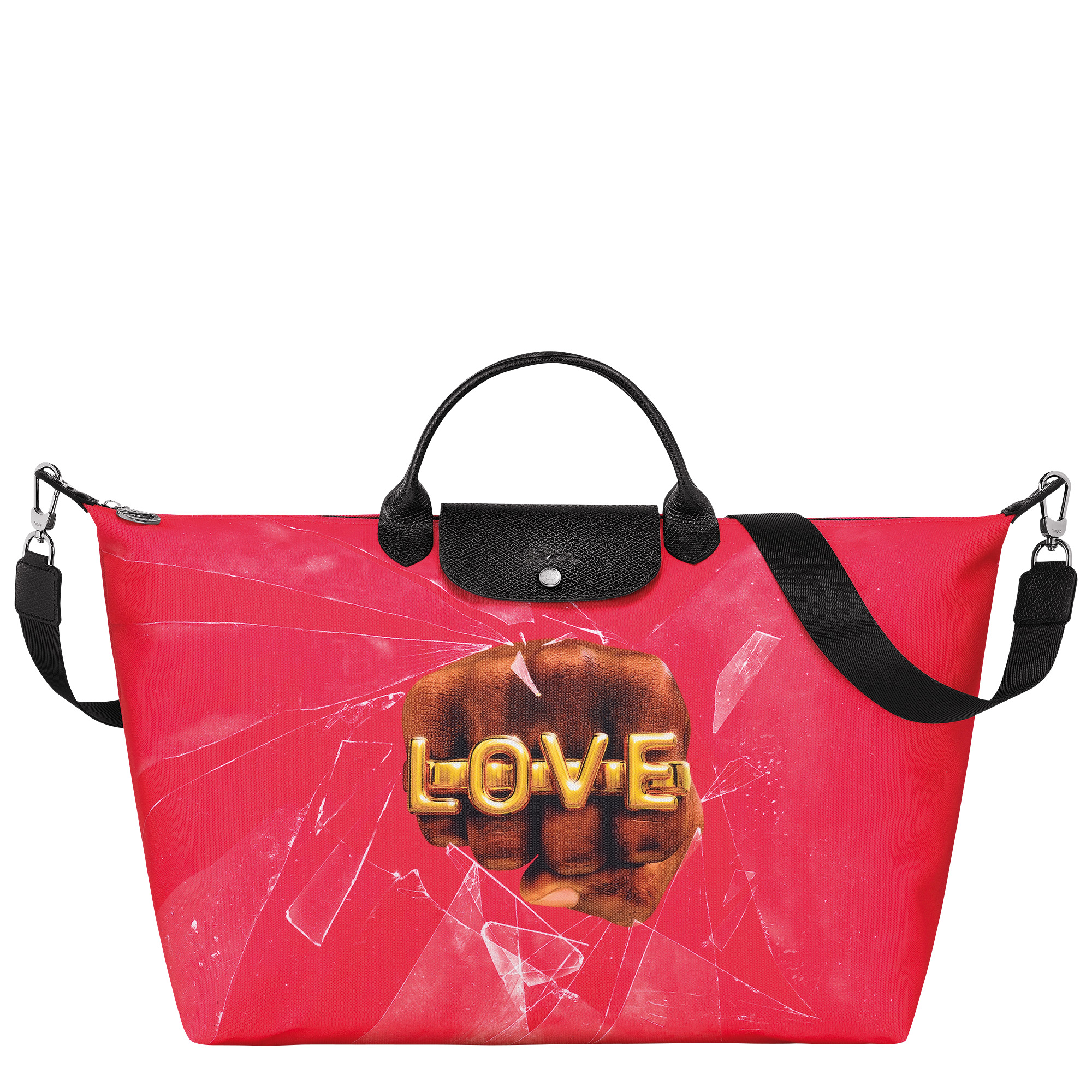 Longchamp Longchamp x ToiletPaper S Travel bag Red - Canvas 