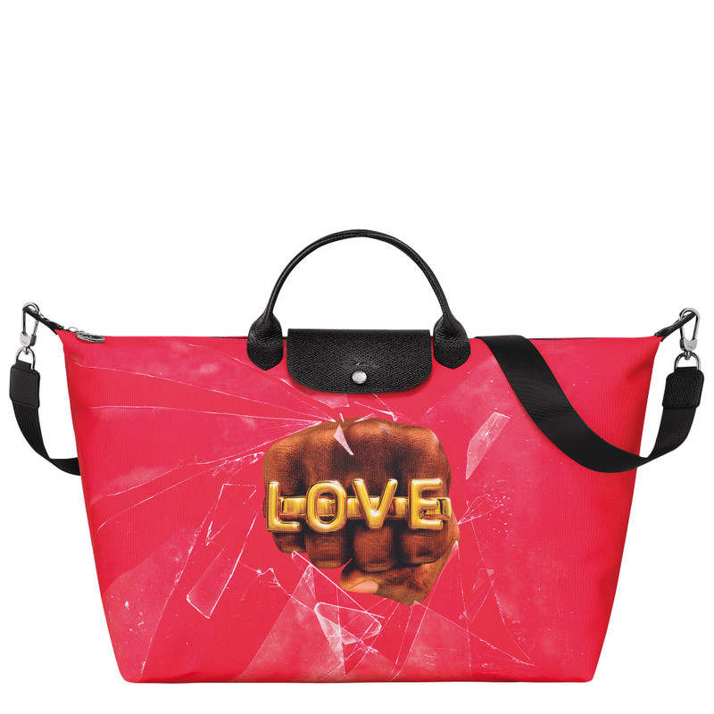Longchamp x ToiletPaper S Travel bag Red - Canvas 1