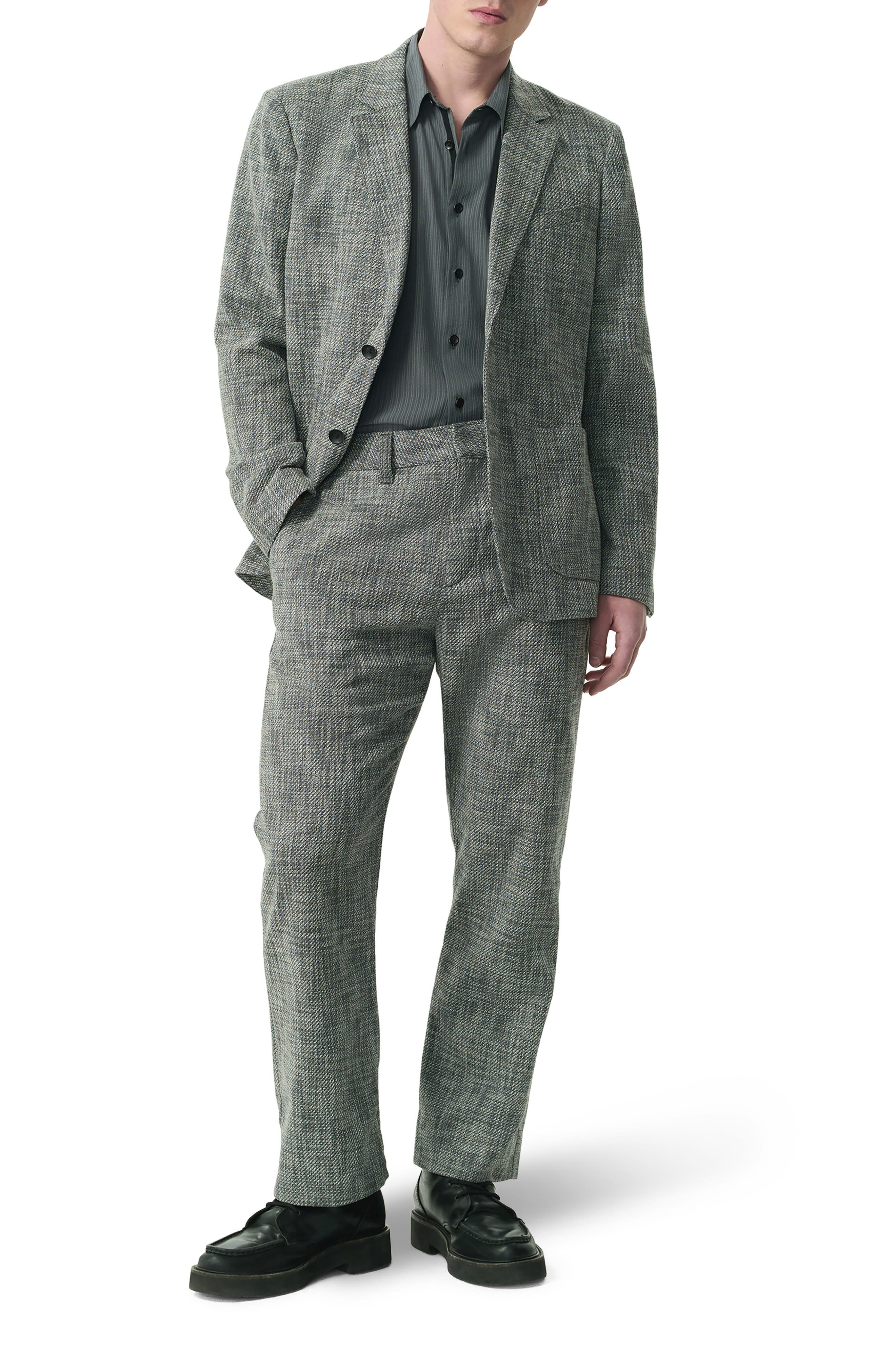 rag & bone Butler Classic Fit Marl Stretch Cotton Blend Sport Coat in Navy Multi at Nordstrom - 2