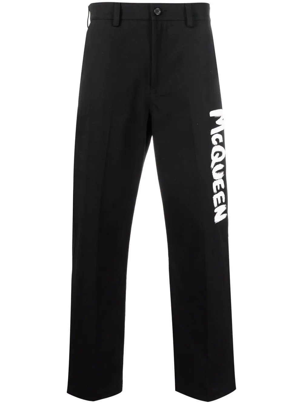 straight-leg logo trousers - 1