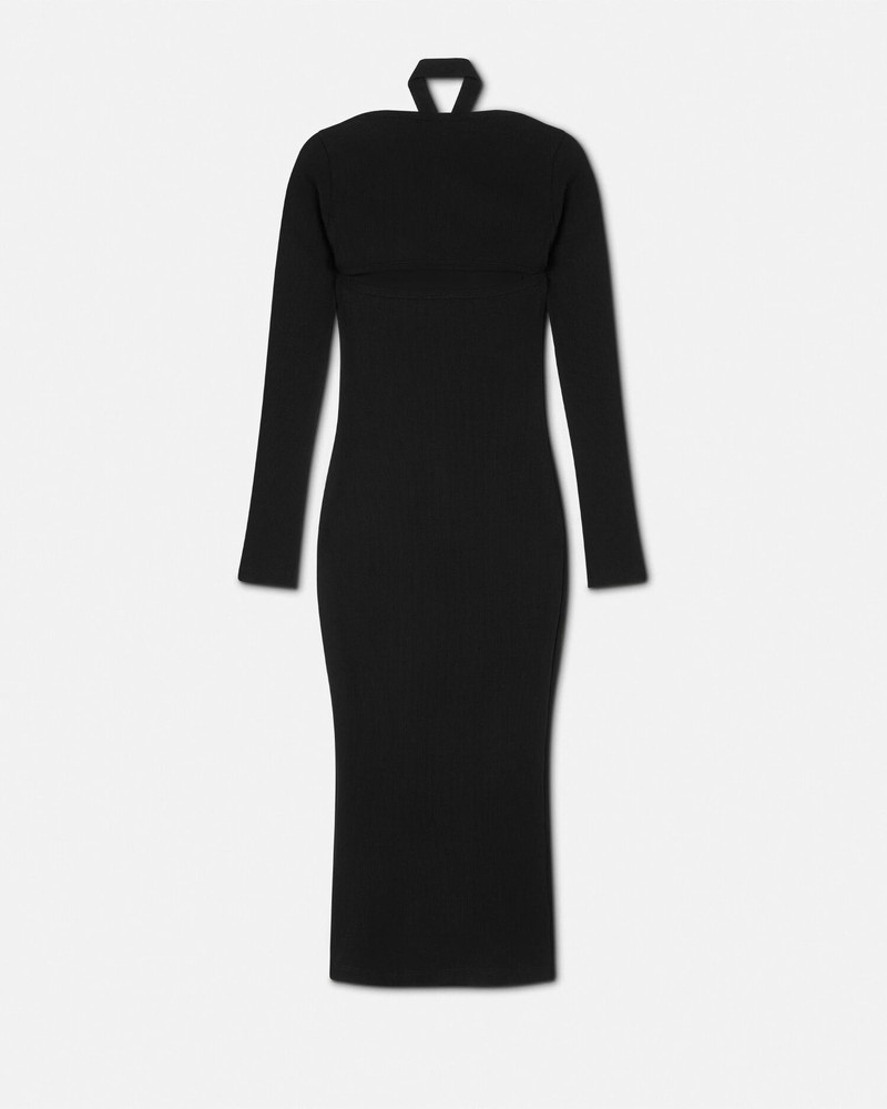 Baroque Buckle Cutout Midi Dress 3