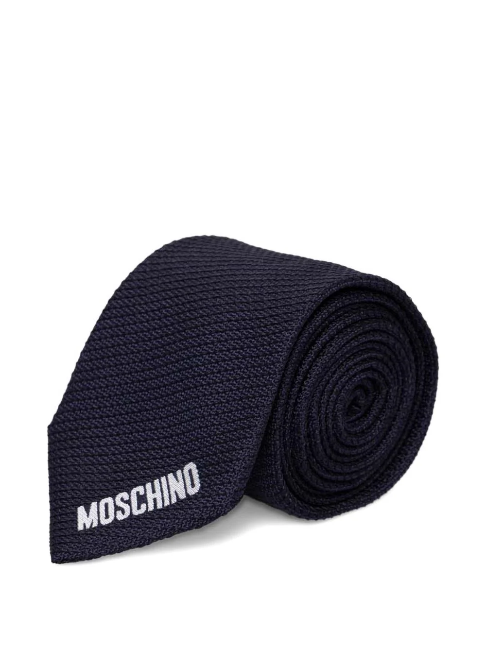 logo-embroidered tie - 1
