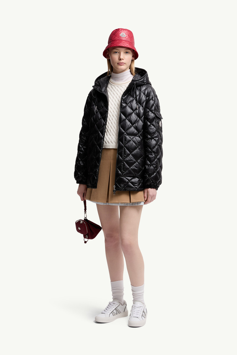 Moncler Diamond-Quilted Hooded Short Down Jacket outlook