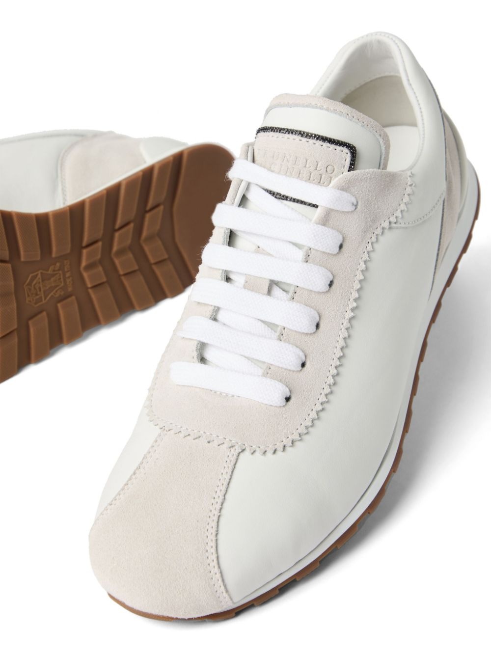 panelled sneakers - 4