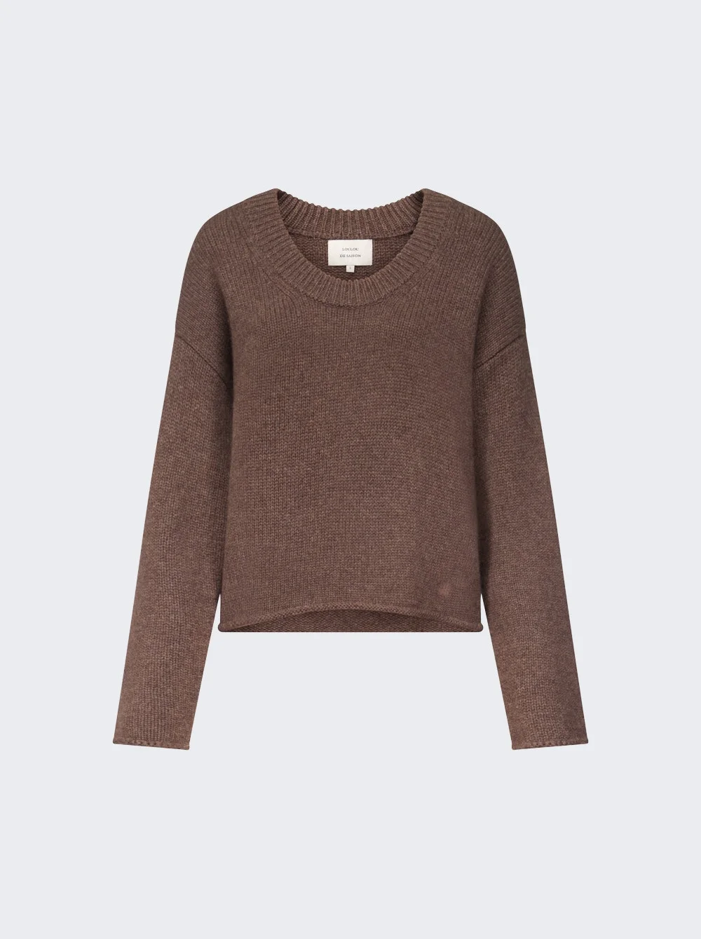 Derry Lds U-neck Sweater Coffee - 1