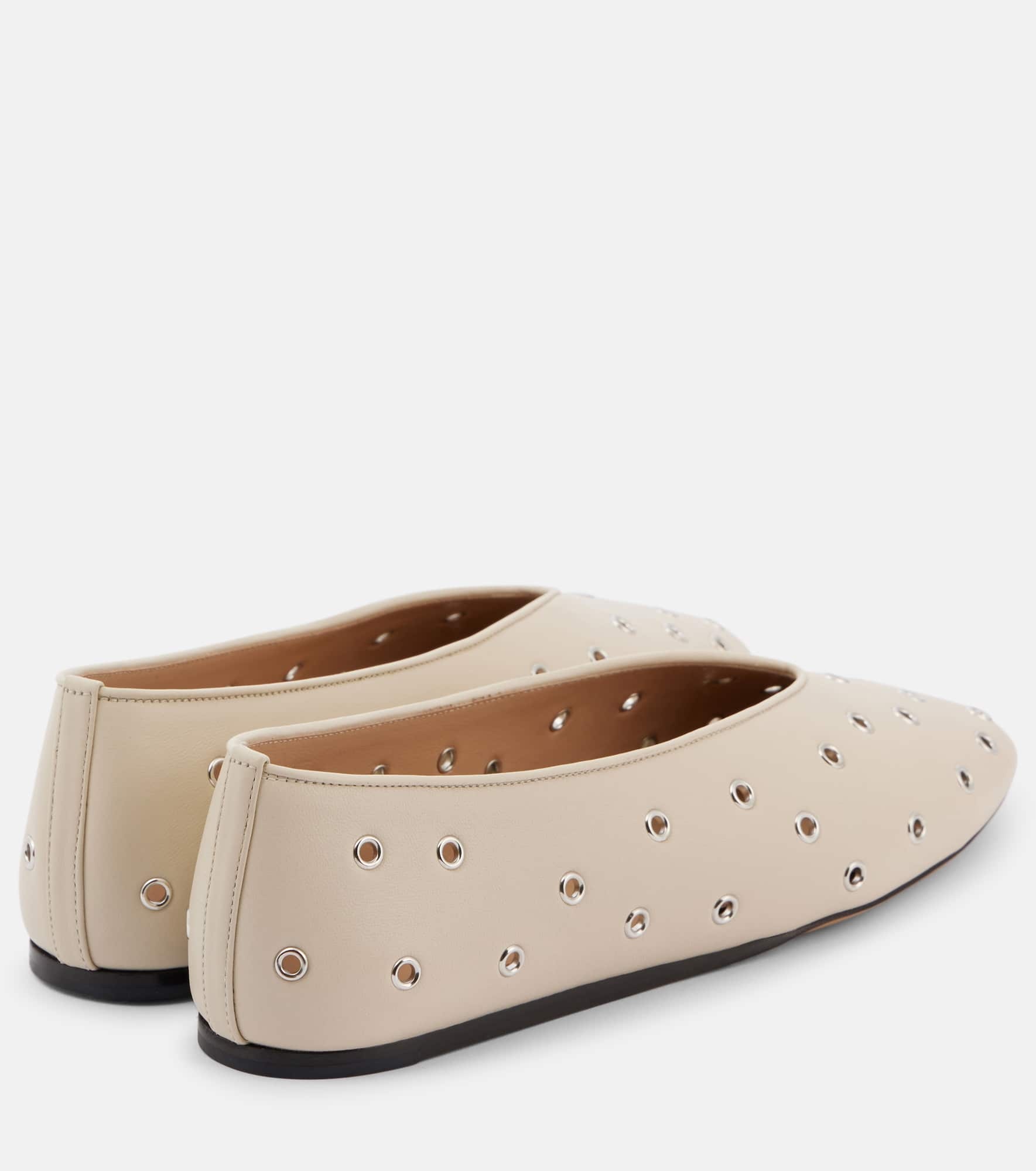 Regency studded leather ballet flats - 2