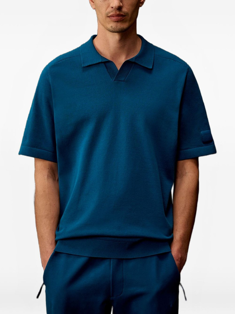 Metropolis Series logo-patch polo sweater 3