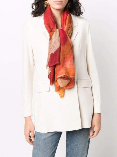 Faliero Sarti tie-dye fine-knit scarf outlook