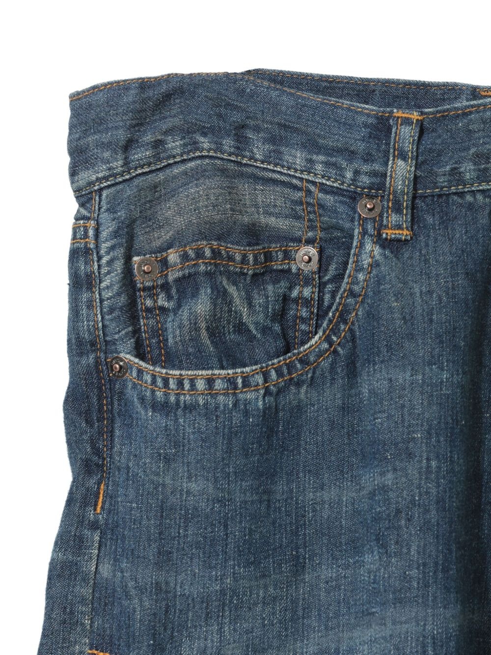 linen straight-leg jeans - 7