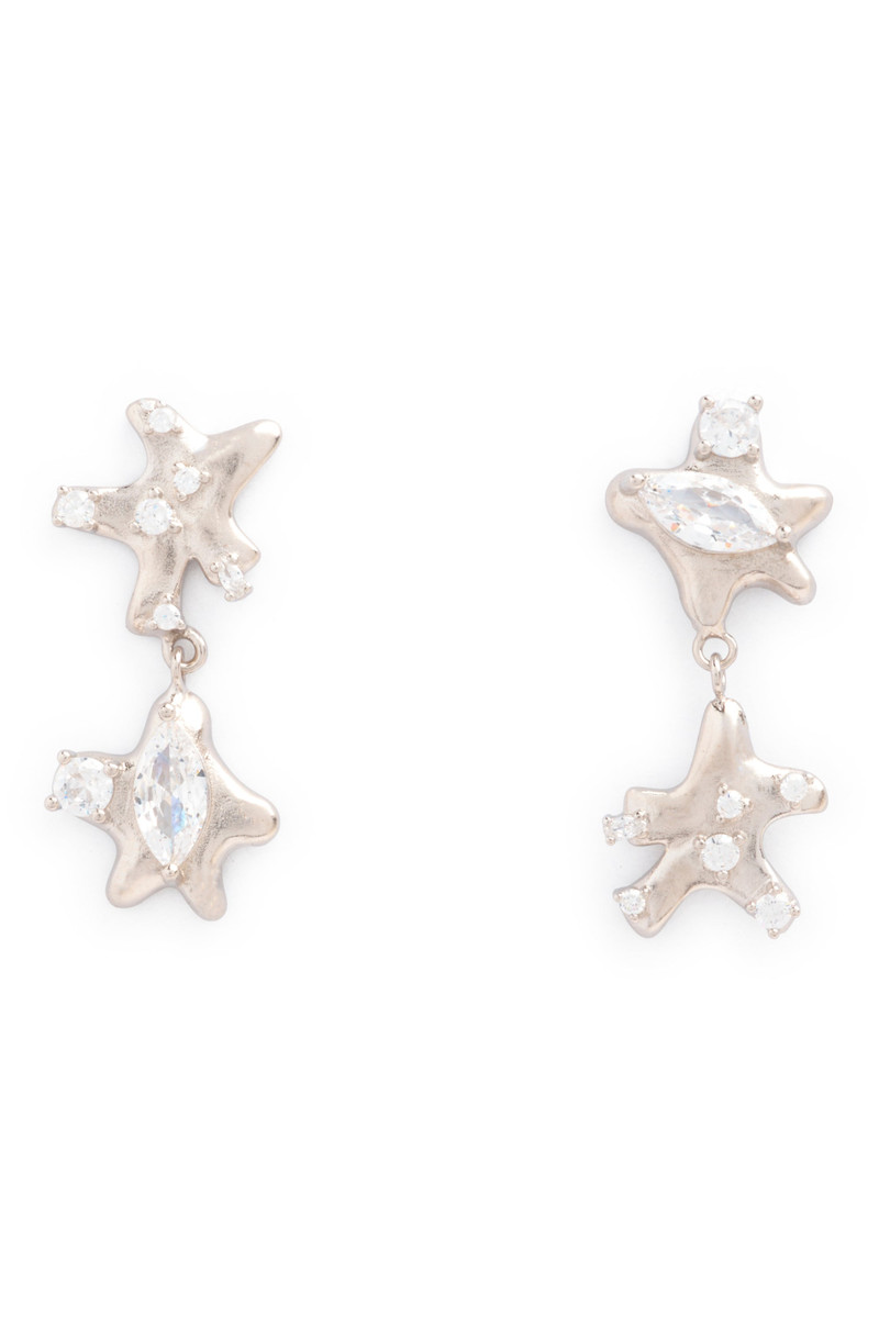 CLEAR STAR DANGLE EARRINGS 1