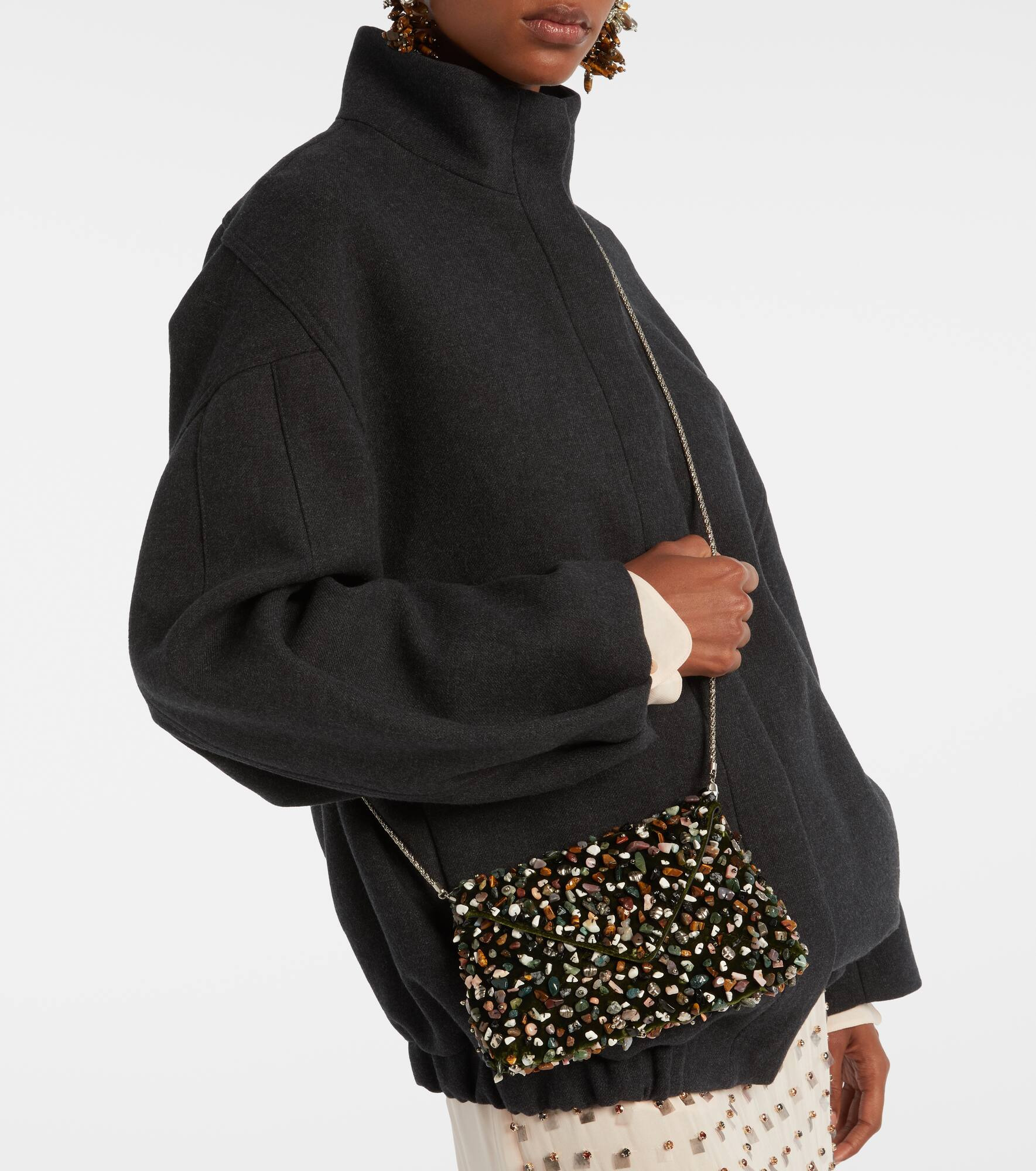 Envelope embellished clutch - 6